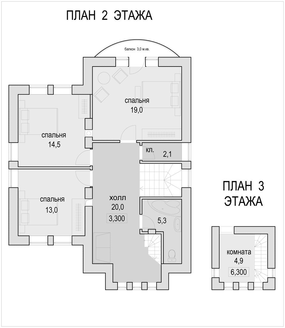 План второго этажа