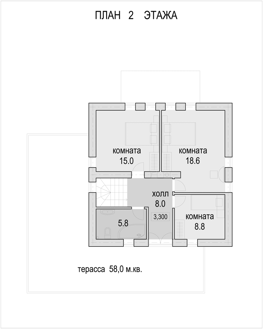 План второго этажа